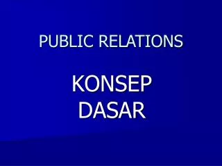 public relations