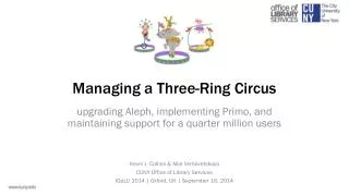 Managing a Three-Ring Circus