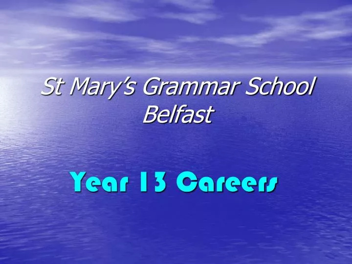 st mary s grammar school belfast
