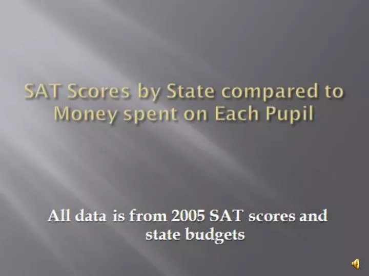 christopher squitieri dev sat scores by state compared to money spent on each pupil