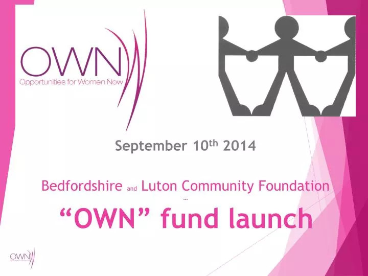 bedfordshire and luton c ommunity foundation own fund launch