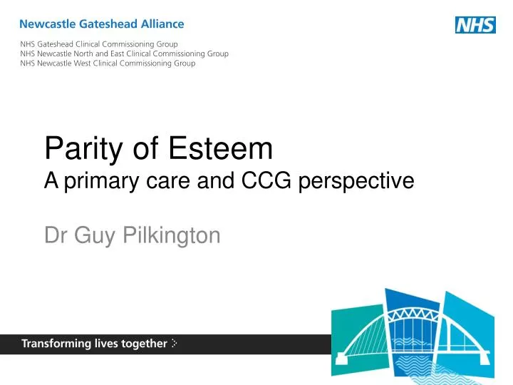 parity of esteem a primary care and ccg perspective