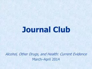 Journal Club