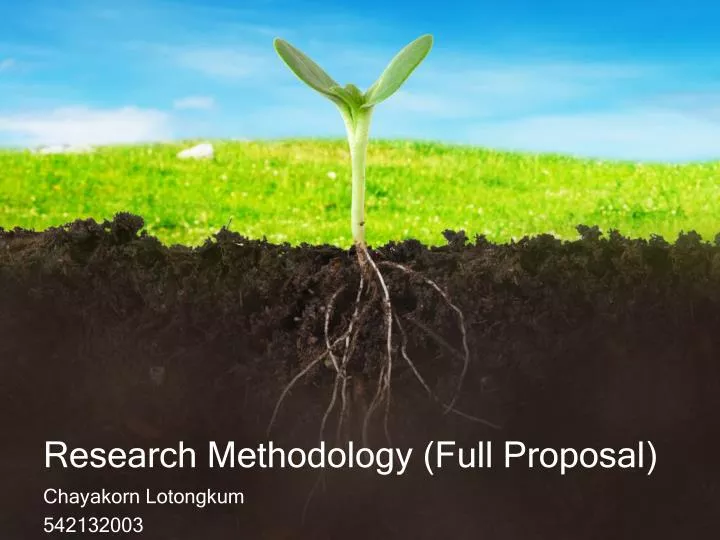 research methodology full proposal