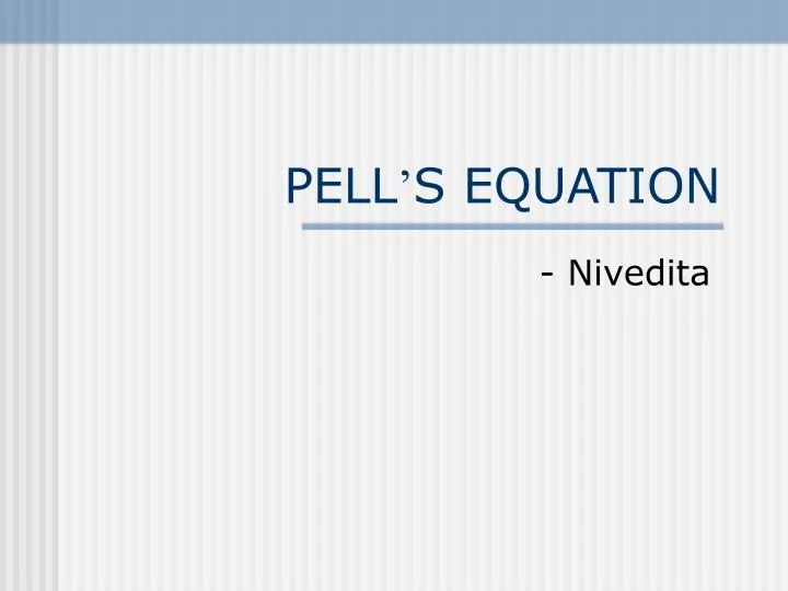 pell s equation