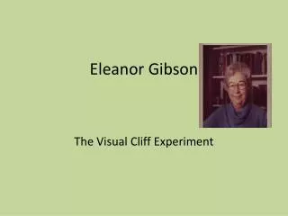 Eleanor Gibson