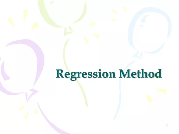 regression method