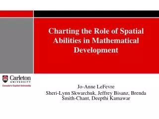 Charting the Role of Spatial Abilities in Mathematical Development