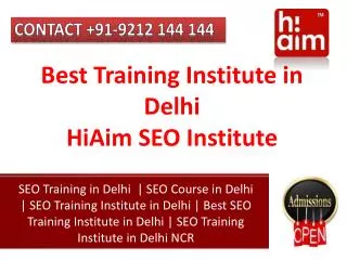 Internet Marketing Training Institute in Delhi NCR