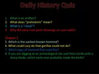 Daily History Quiz