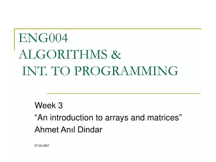 eng004 algorithms int to programming