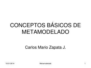 conceptos b sicos de metamodelado