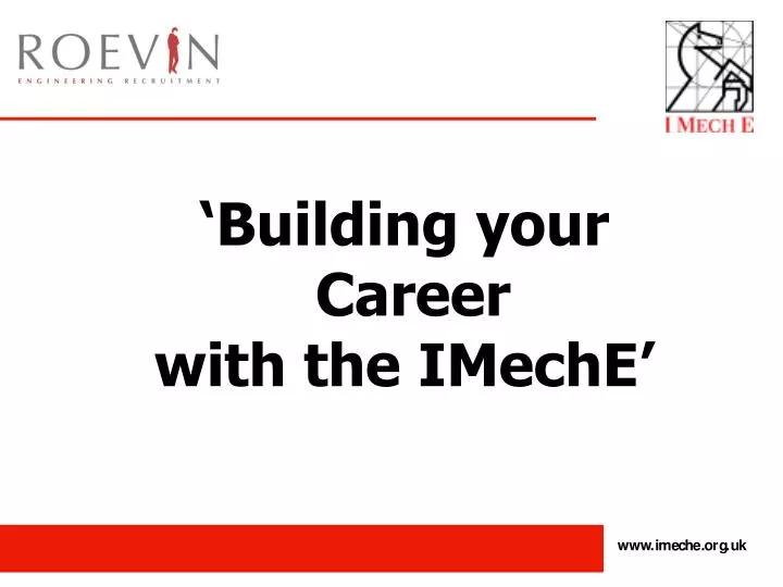 building your career with the imeche