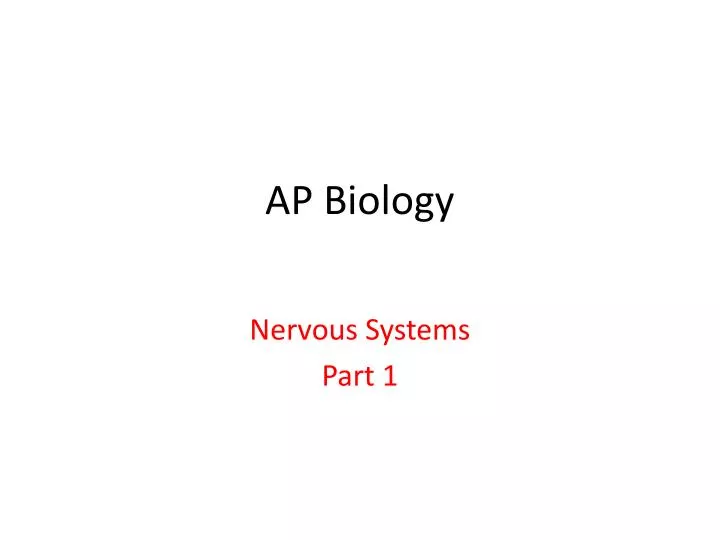 ap biology