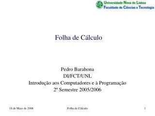 folha de c lculo