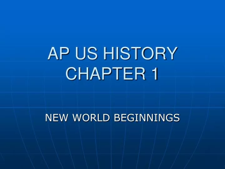ap us history chapter 1