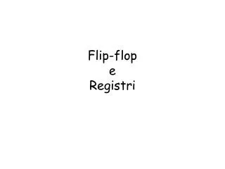 flip flop e registri