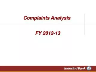Complaints Analysis