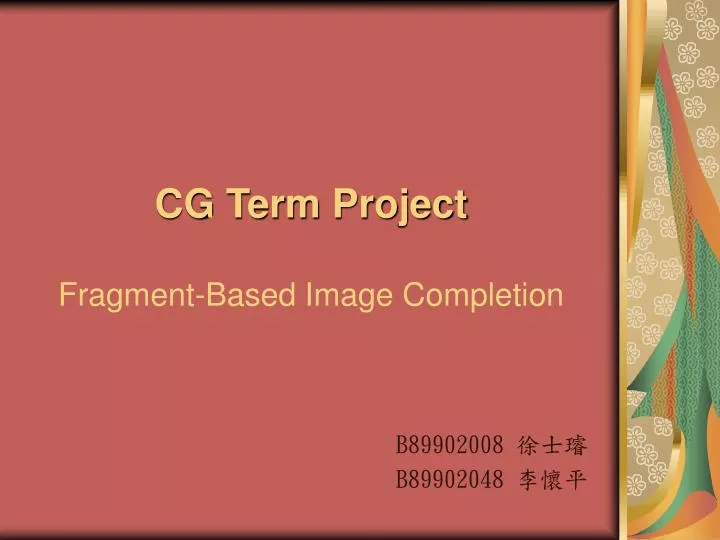 cg term project fragment based image completion