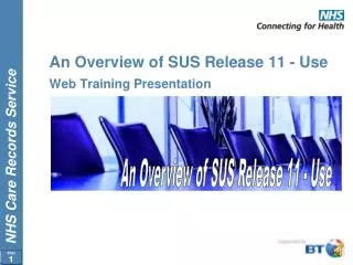 An Overview of SUS Release 11 - Use