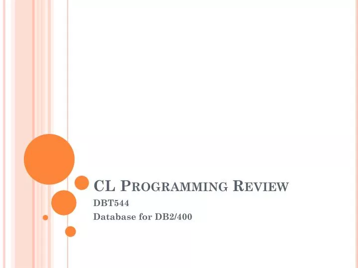 cl programming review