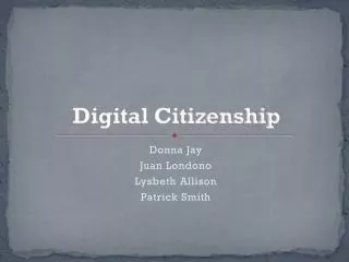 Digital Citizenship