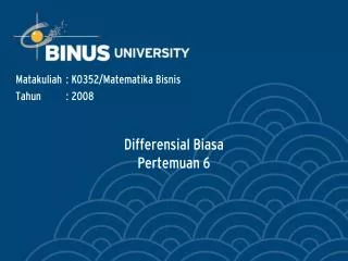 differensial biasa pertemuan 6