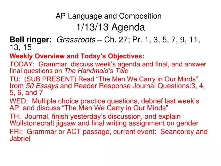 ap language and composition