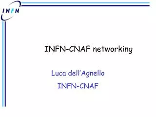 INFN-CNAF networking