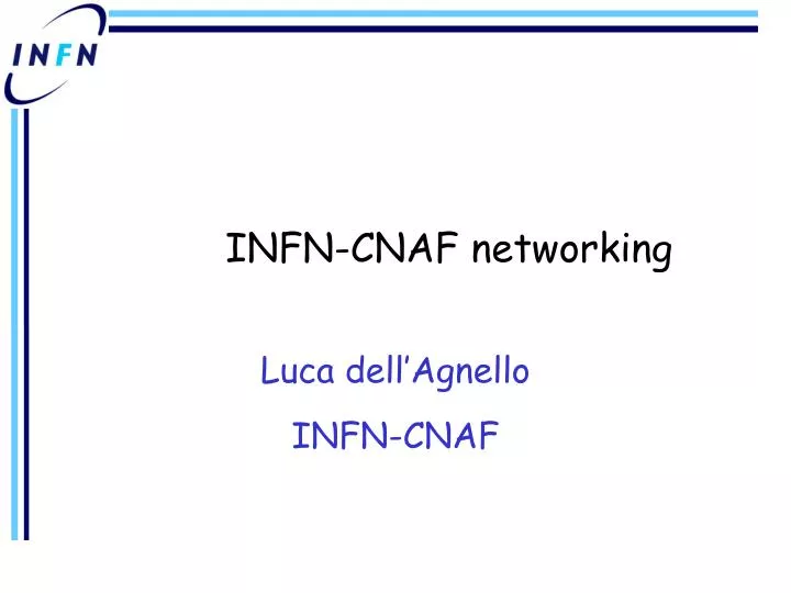infn cnaf networking