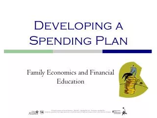 Developing a Spending Plan