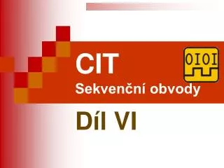 cit sekven n obvody