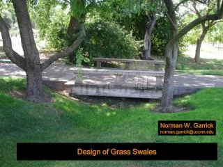 Design of Grass Swales