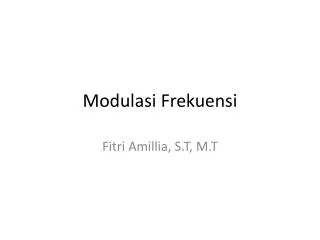 modulasi frekuensi