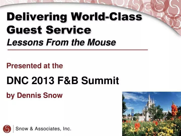 delivering world class guest service lessons from the mouse