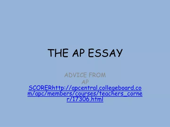 the ap essay