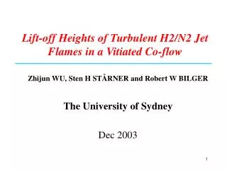 Lift-off Heights of Turbulent H2/N2 Jet Flames in a Vitiated Co-flow