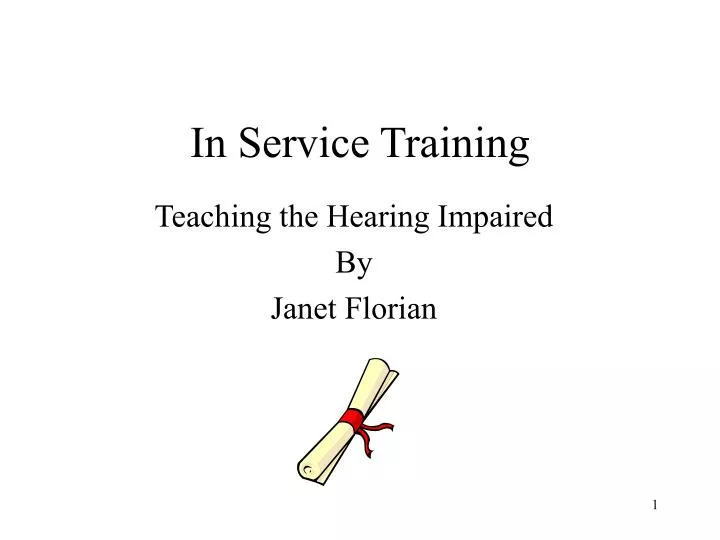 in service training