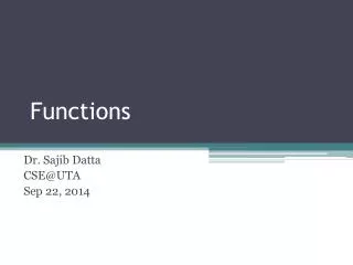 functions