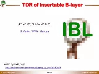 TDR of Insertable B-layer