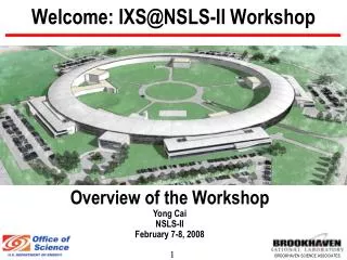 Welcome: IXS@NSLS-II Workshop