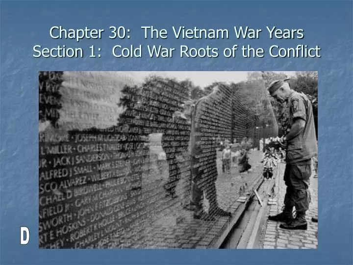 chapter 30 the vietnam war years section 1 cold war roots of the conflict