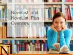 NoveList and NoveList Plus Overview - slide 1