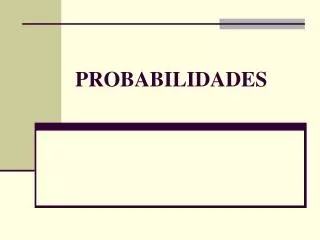 probabilidades