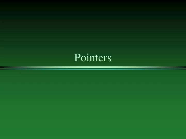 pointers