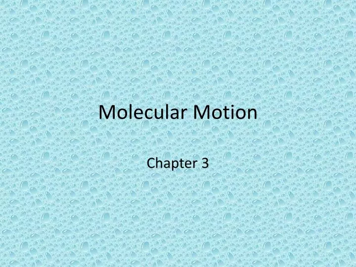 molecular motion