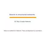 Search in structured networks - slide 1