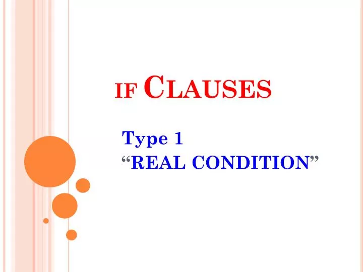 if clauses