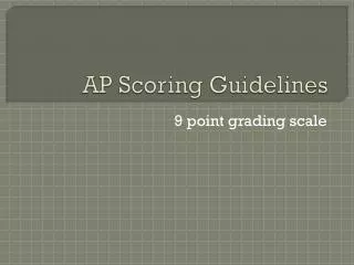 AP Scoring Guidelines