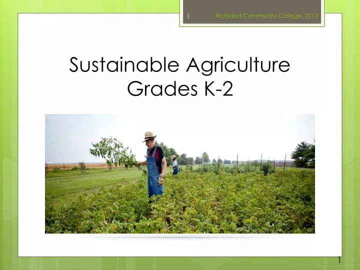 sustainable agriculture grades k 2